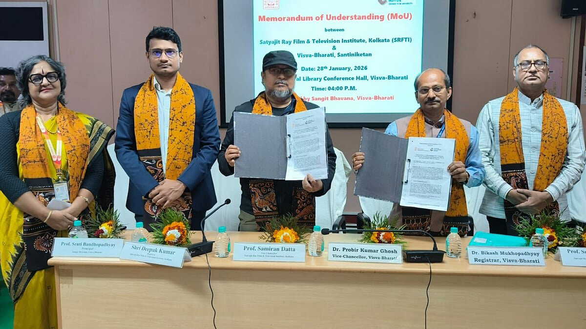 Visva-Bharati signs MoU with Satyajit Ray Film Institute to strengthen culture–cinema ties