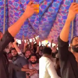 Ram Charan spotted with eye bandage after injury, meets fans ahead of birthday