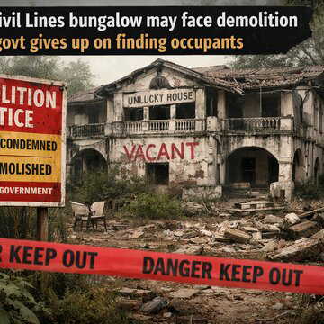 ‘Jinxed’ Civil Lines bungalow may face demolition as govt gives up on finding occupants