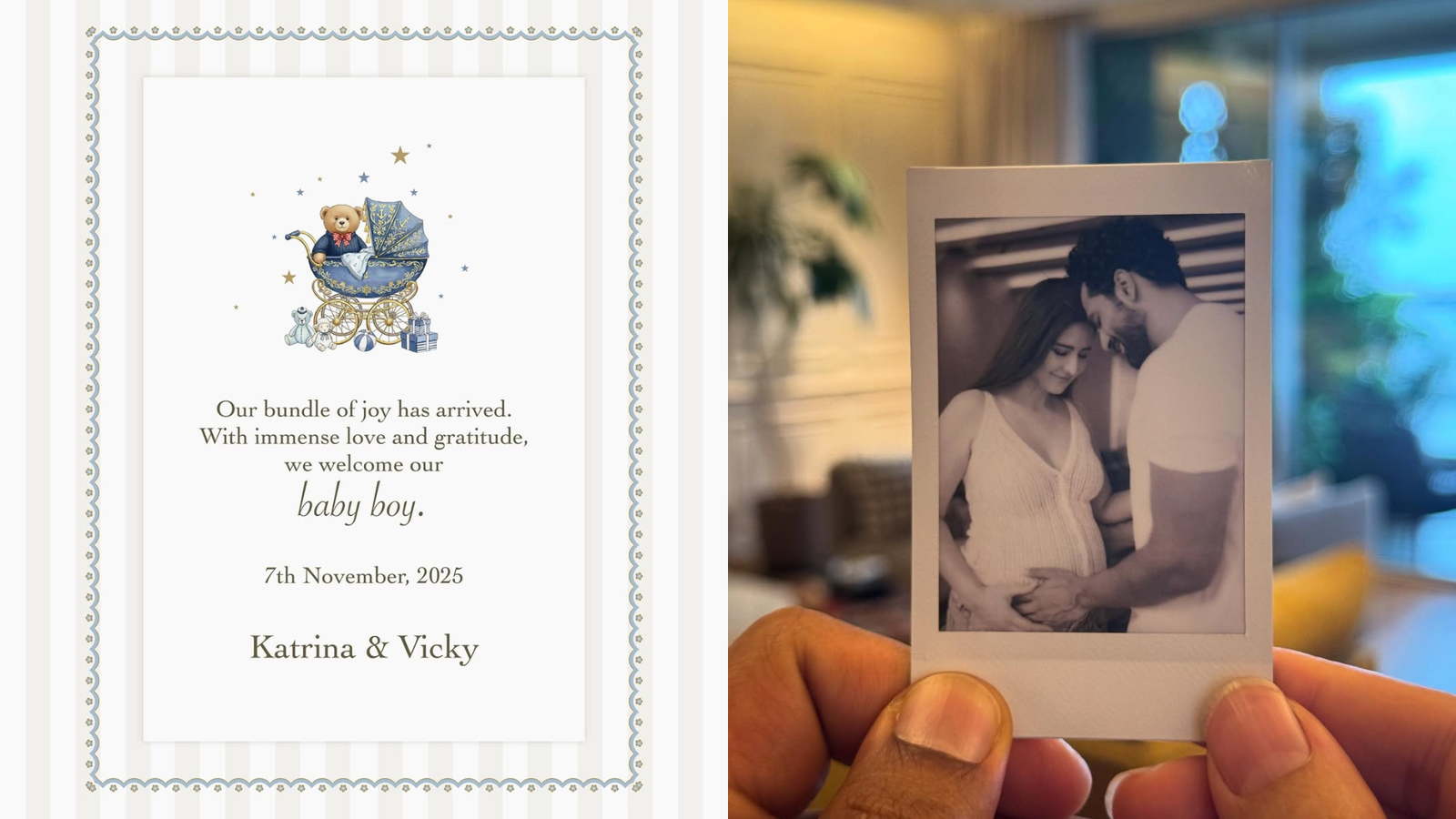 It’s a boy! Vicky Kaushal and Katrina Kaif share heartfelt announcement