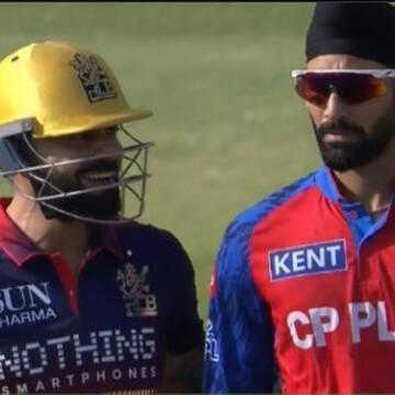 Virat Kohli’s cold reaction to Harpreet Brar’s celebration goes viral during RCB vs PBKS clash । WATCH