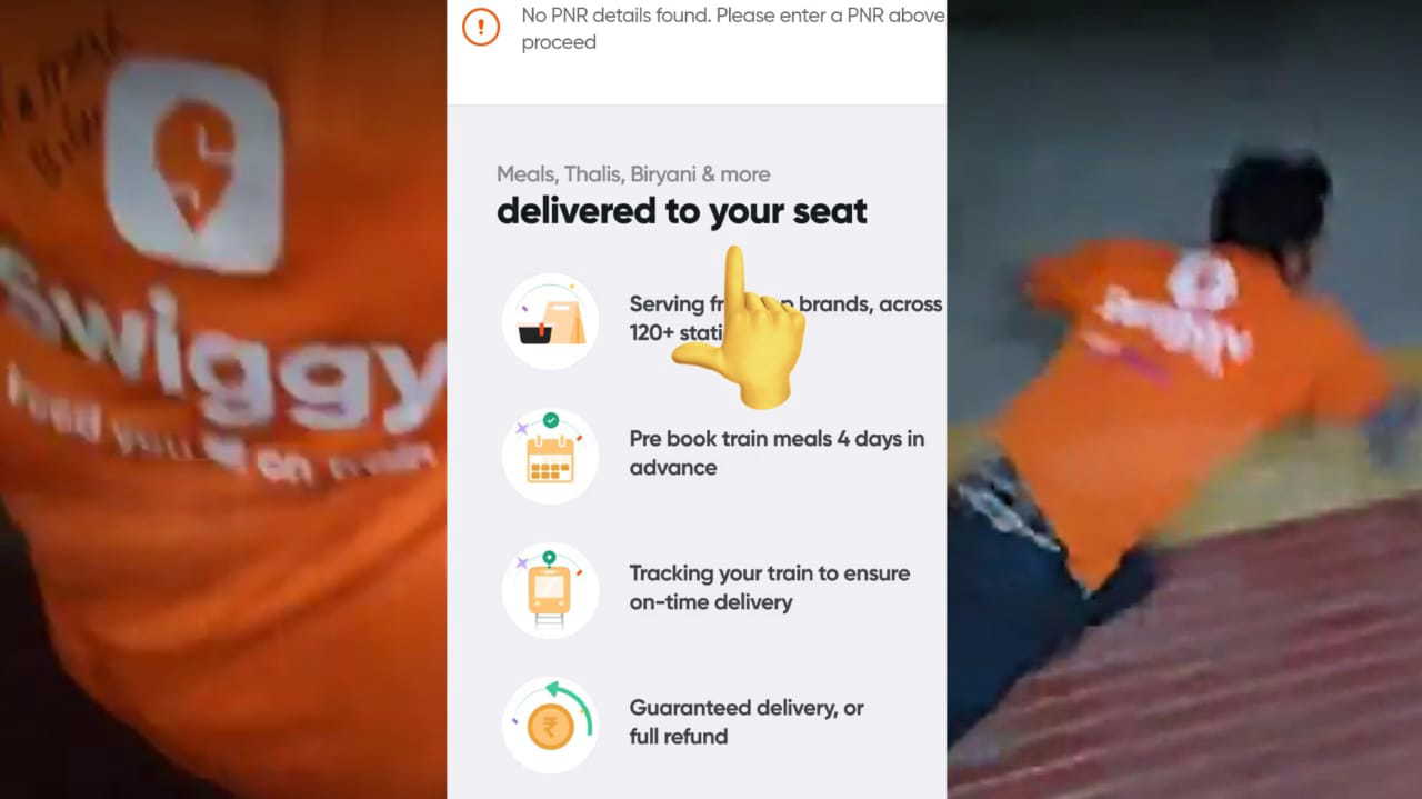 Swiggy delivery executive falls from a moving express train in Andhra Pradesh | Watch