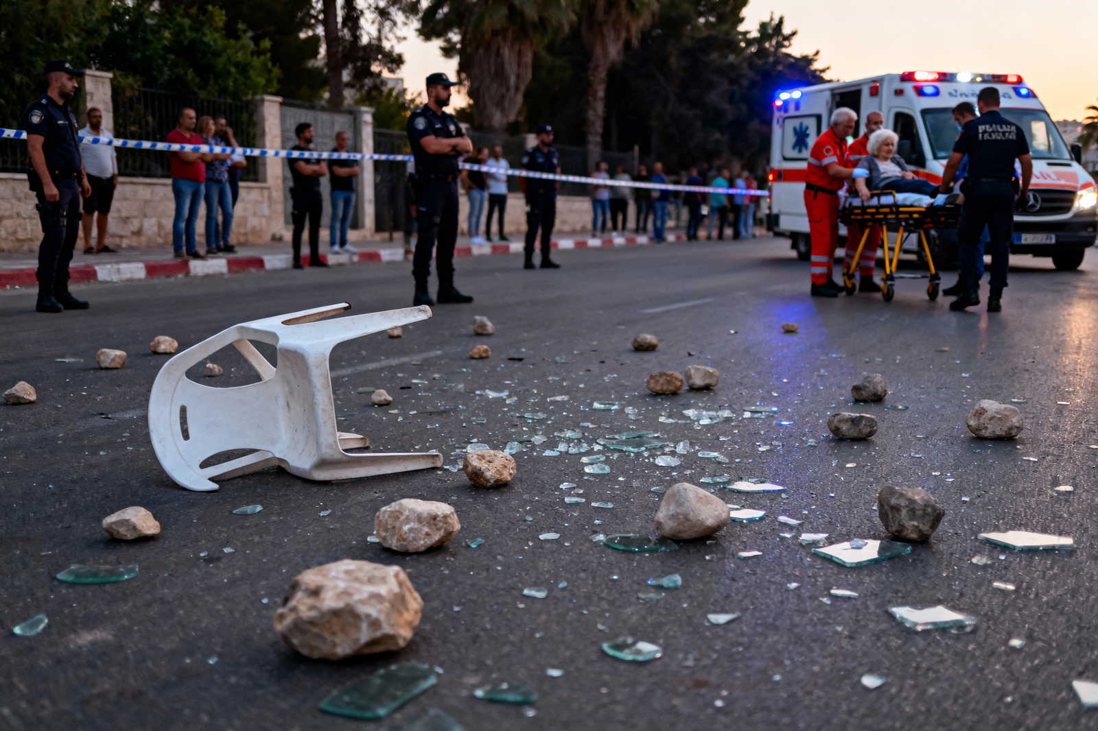 Delhi Bhajan was disrupted by stone pelting, leaving an elderly devotee gravely injured