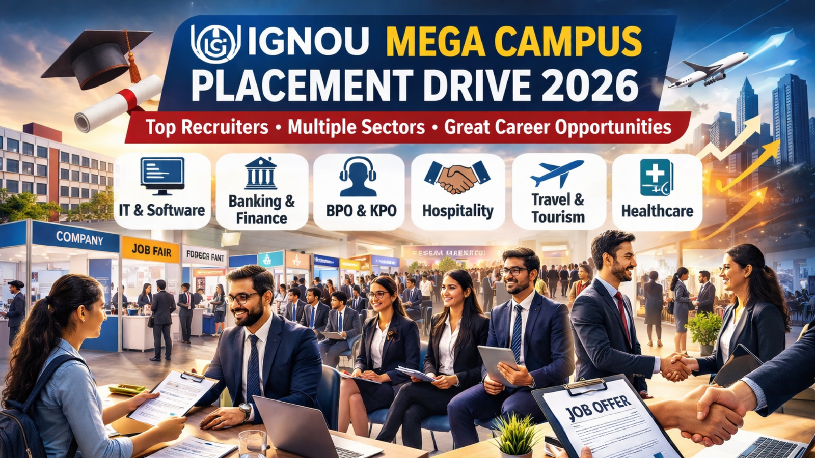 IGNOU to hold mega campus placement drive 2026: Check registration details, eligibility and sectors