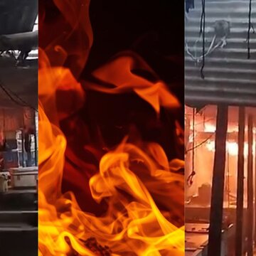 Massive fire breaks out at Jodhpur Park market in South Kolkata