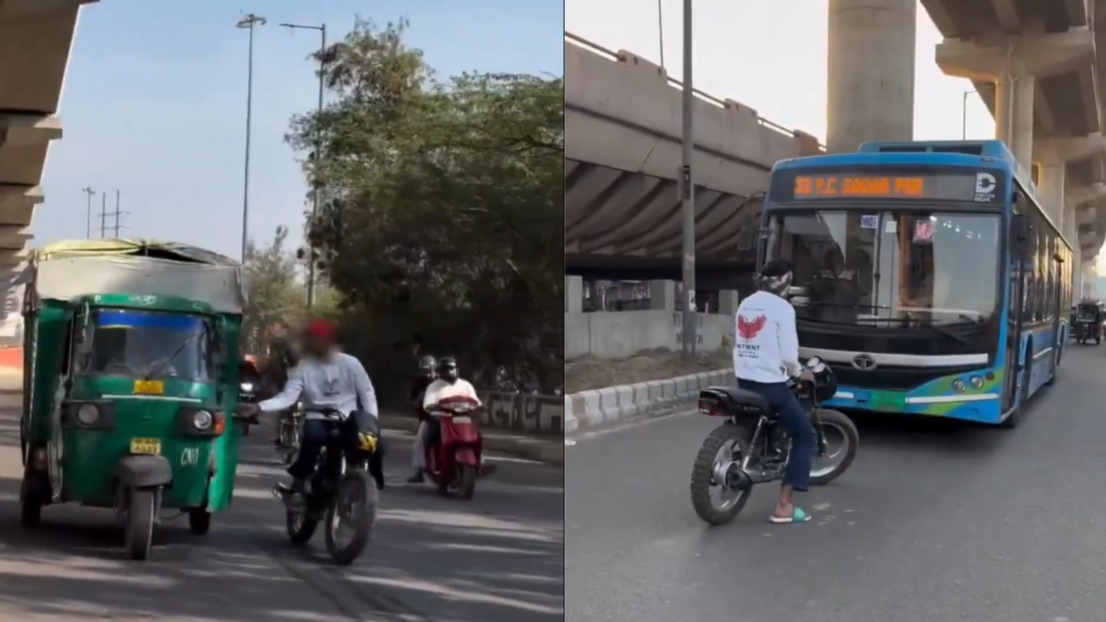 Viral reel lands Delhi biker in trouble after opening doors of moving buses