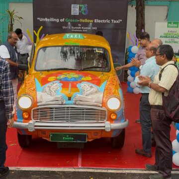 Kolkata’s iconic yellow taxi gets a sustainable makeover as JU, DVC unveil EV prototype