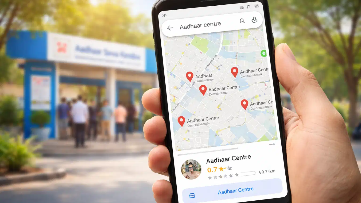 How can I find Aadhaar centres near me? Google Maps now comes to the rescue