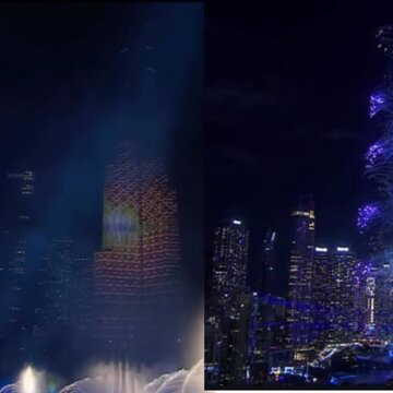 WATCH | Woman conducts orchestra mid-air beside Burj Khalifa during Dubai’s New Year’s Eve show