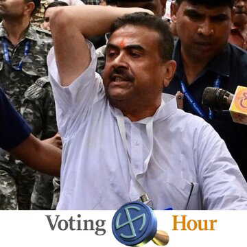 ‘Jai Bangla’ vs ‘Jai Shri Ram’ slogans rock Kalighat, Suvendu Adhikari leaves area, seeks security boost