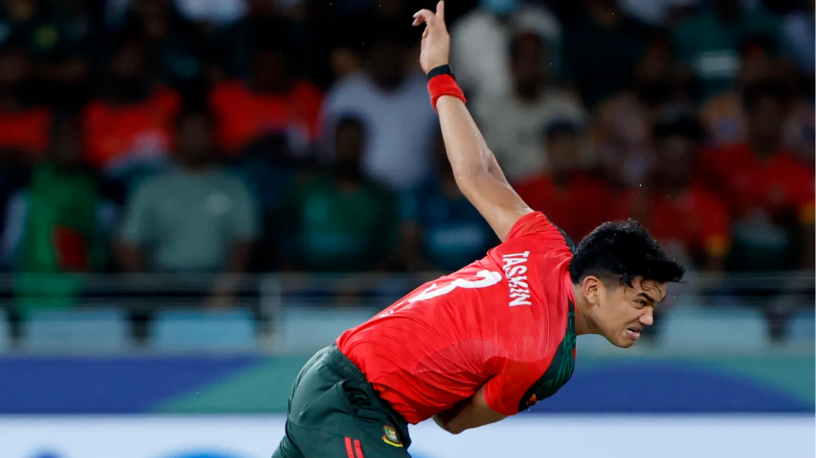 Taskin Ahmed becomes the third Bangladeshi to reach 100 T20I Wickets