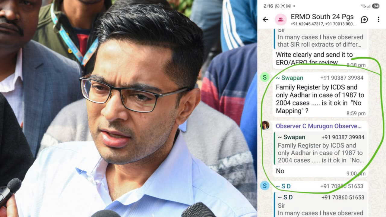 TMC's Abhishek Banerjee posts startling WhatsApp communication, alleging Election Commission's flouting of Supreme Court directives