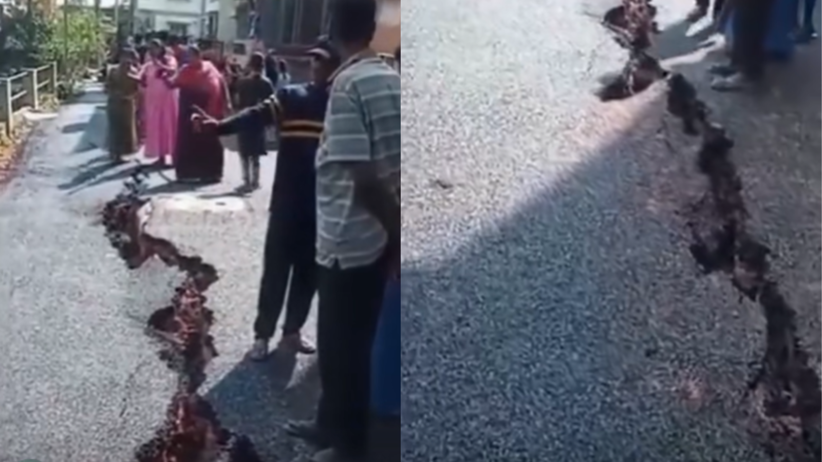 Kolkata earthquake tremors leave newly-constructed road 'cracked' in Behala's Parnasree