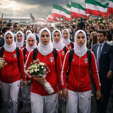 Iran women’s football team receives grand welcome in Tehran after asylum controversy