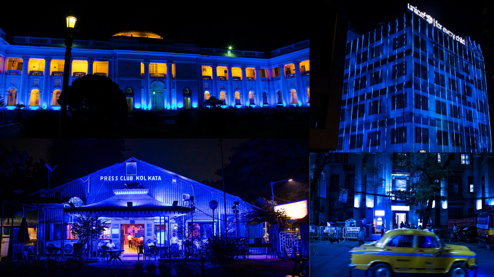 Kolkata’s iconic buildings glow blue on World Children’s Day, UNICEF calls for renewed promise to protect child rights