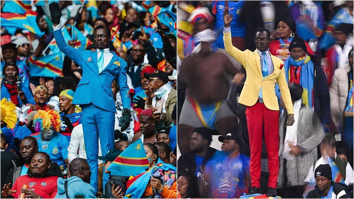 Meet Lumumba Via: Congo super fan steals spotlight at African Cup of Nations