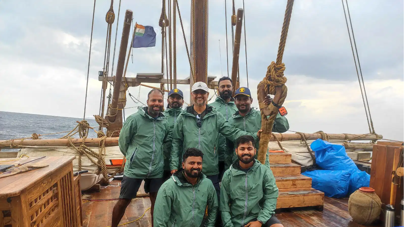 INSV Kaundinya flies Tricolour across Arabian Sea, nears Muscat with 'men of steel'