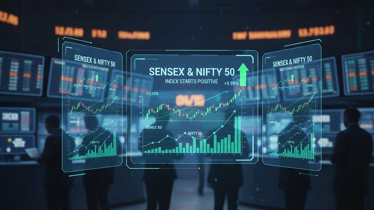 Markets open strong in Christmas Eve week; Sensex jumps 500 points, Nifty in green
