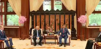 Xi gifts Trump Chinese rose seeds after Zhongnanhai garden tour