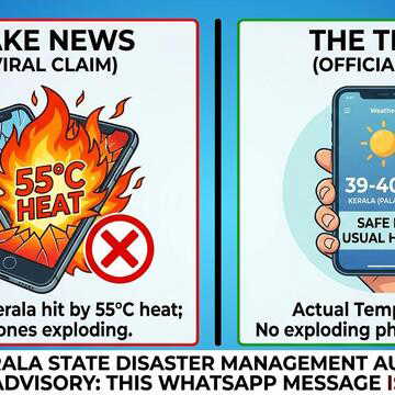 Exploding phones and 55°C? Kerala viral message debunked