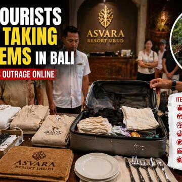 Bali resort video goes viral as Indian tourists caught with hotel items during checkout | WATCH