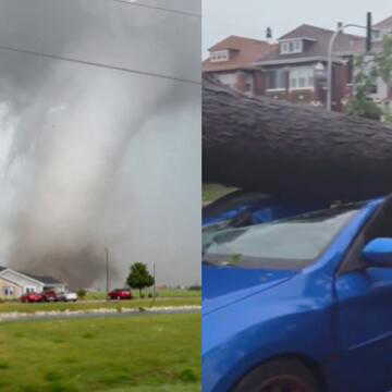 Flights cancelled, power outages spread as storms batter Chicago region