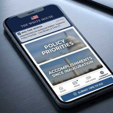 White House launches 'no filter' app with live streams and policy updates