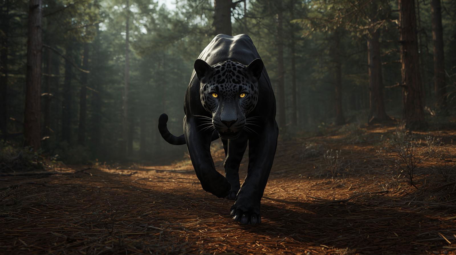 Black Leopard spotted in pine forest, panic grips Kurseong