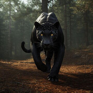 Black Leopard spotted in pine forest, panic grips Kurseong