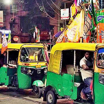 TMC flags out, BJP symbols in: Kolkata auto-toto stands see overnight political shift