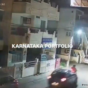 CCTV captures Bengaluru couple running over delivery agent after road spat turns fatal