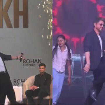 From DDLJ to Pathaan, SRK celebrates 34 years with fans in Mangalore | WATCH
