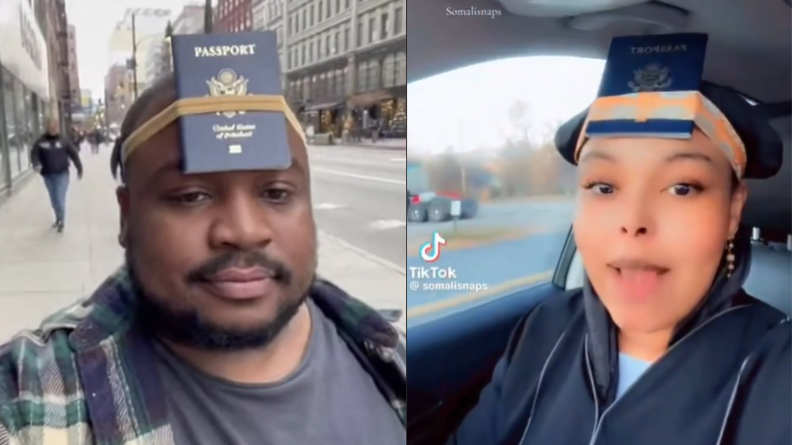 'You gotta move with purpose now', say Americans as they affix passports to heads in viral ICE protest