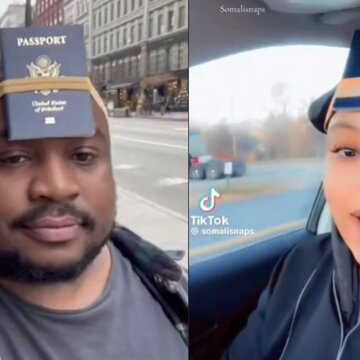 'You gotta move with purpose now', say Americans as they affix passports to heads in viral ICE protest