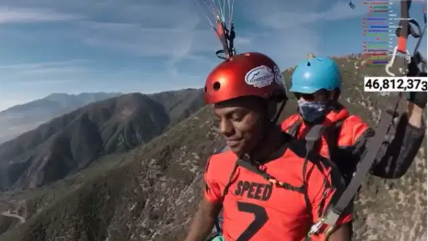 iShowSpeed panics mid-air as paraglider stalls during livestream: WATCH