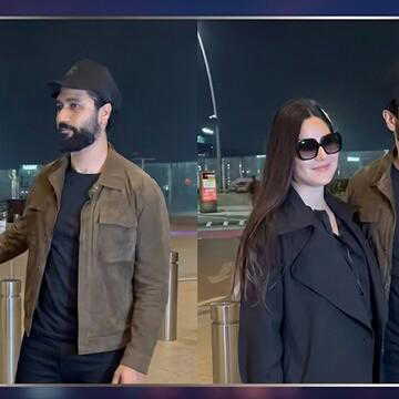All eyes on Katrina Kaif and Vicky Kaushal as they make first public appearance post baby Vihaan | WATCH