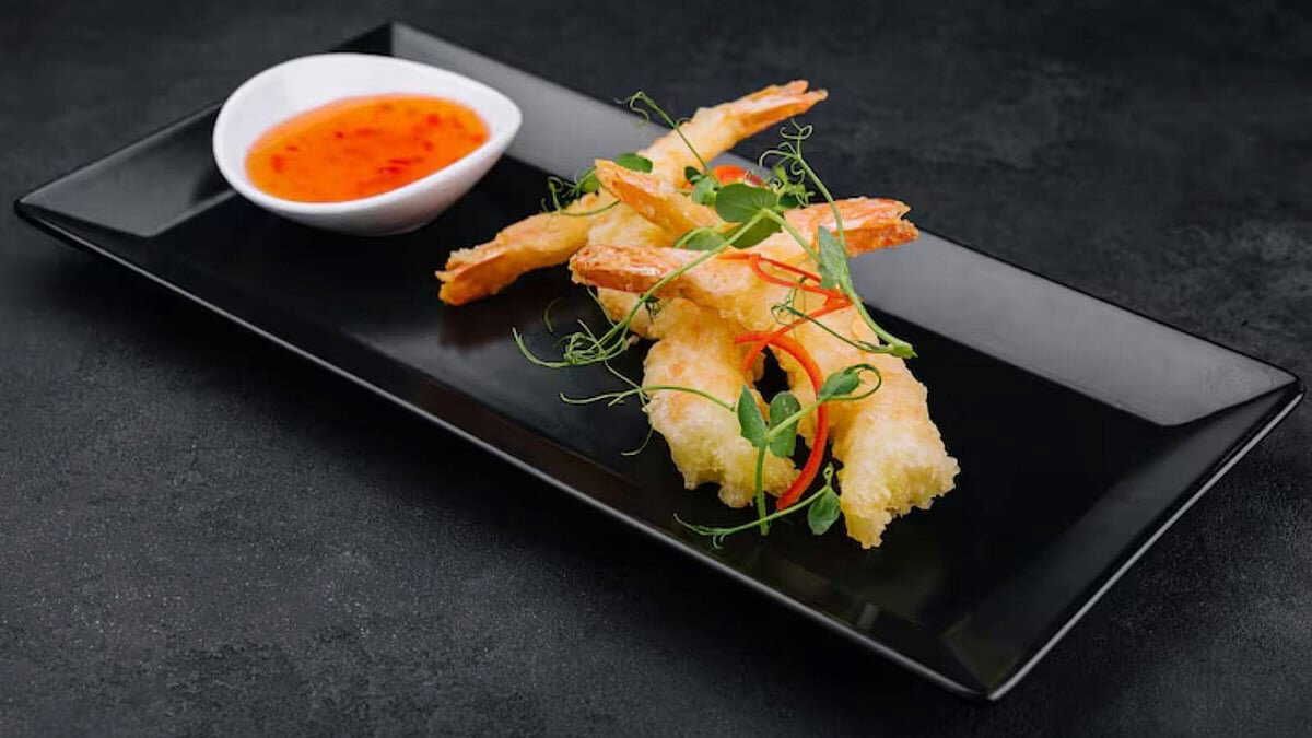 Want a delicious starter for New Year's evening? Make prawn tempura