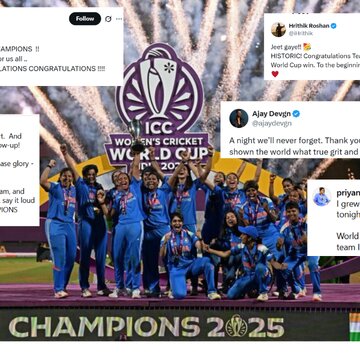 Bollywood stars shower love as women’s team scripts World Cup history
