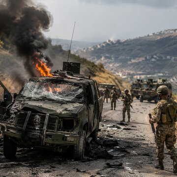 Israel targets vehicle carrying Lebanese soldiers, tensions rise along border