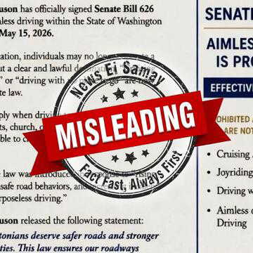 Did House Bill 626 ban ‘aimless driving’? Viral US claim debunked