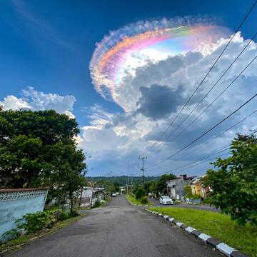 ‘Rainbow clouds’ over Indonesia go viral: Here's what caused the stunning sight
