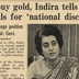 Did Indira Gandhi really ask Indians to stop buying gold? Viral claim sparks row