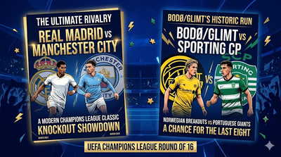 UEFA Champions League Round of 16: Real Madrid, Manchester City drawn together; Bodø/Glimt meet Sporting CP