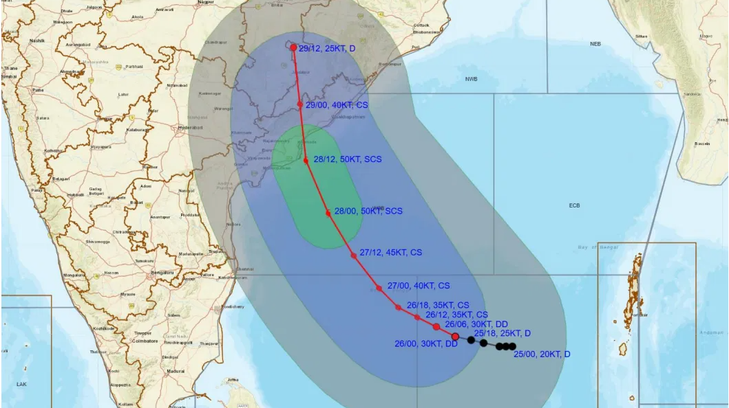 Cyclone Montha approaches Odisha Coast, administration on high alert