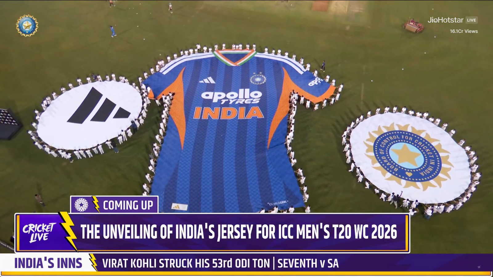 Rohit Sharma unveils India's T20 World Cup jersey in Raipur