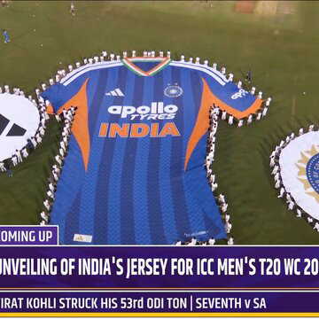 Rohit Sharma unveils India's T20 World Cup jersey in Raipur