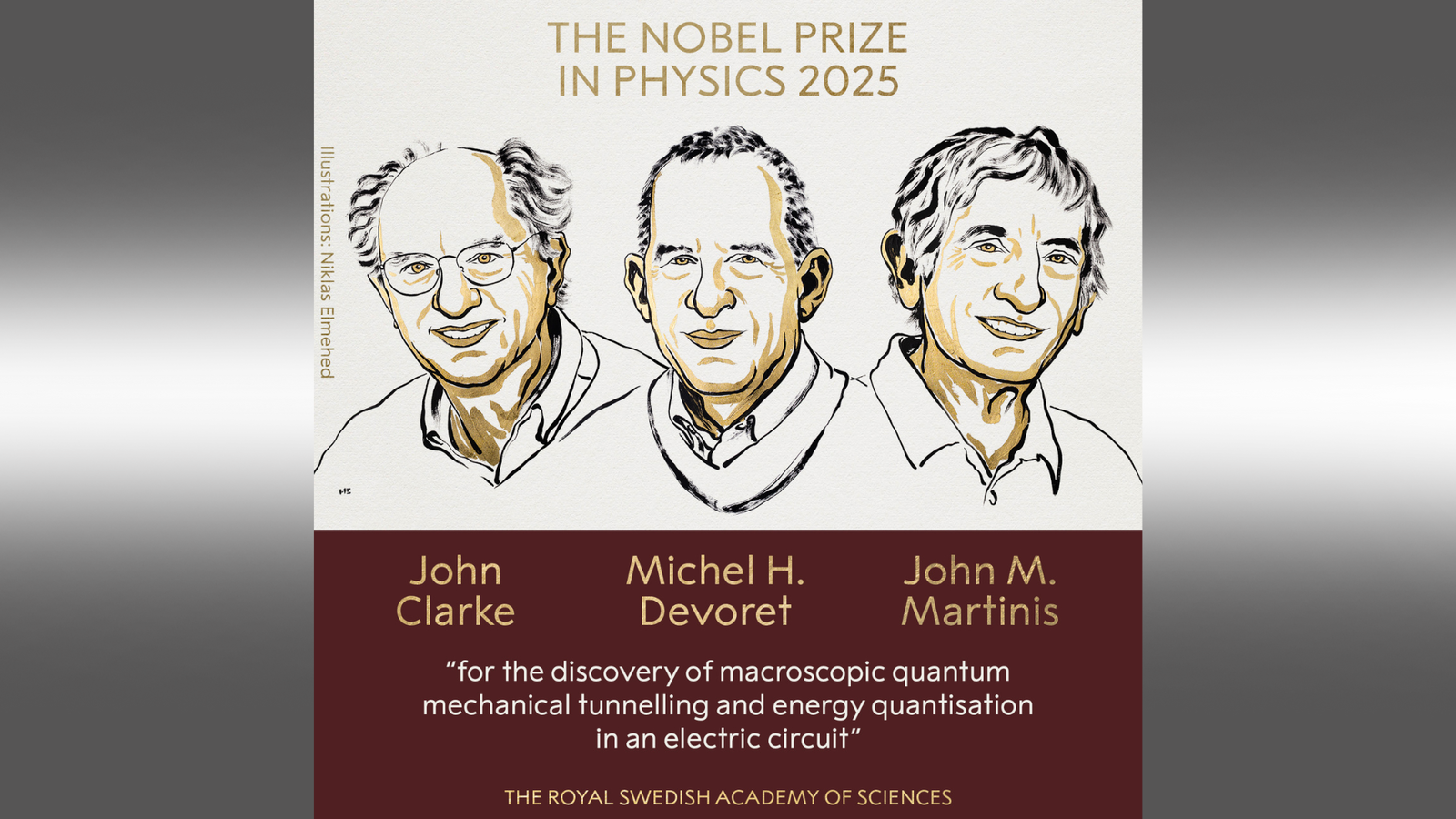 Meet the 2025 Nobel Physics laureates: John Clarke, Michel Devoret and John Martinis redefine quantum reality