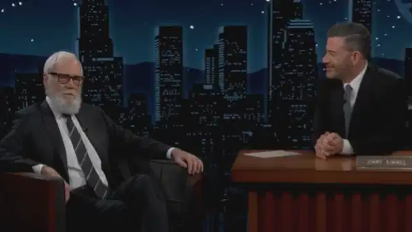David Letterman invites Jimmy Kimmel to join My Next Guest during live interview