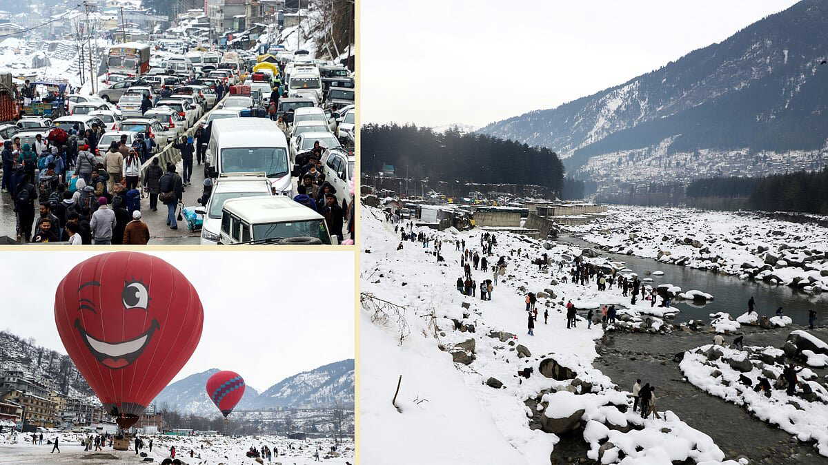 Orange alert in Himachal as heavy snowfall shuts 1,250 roads, tourists stuck