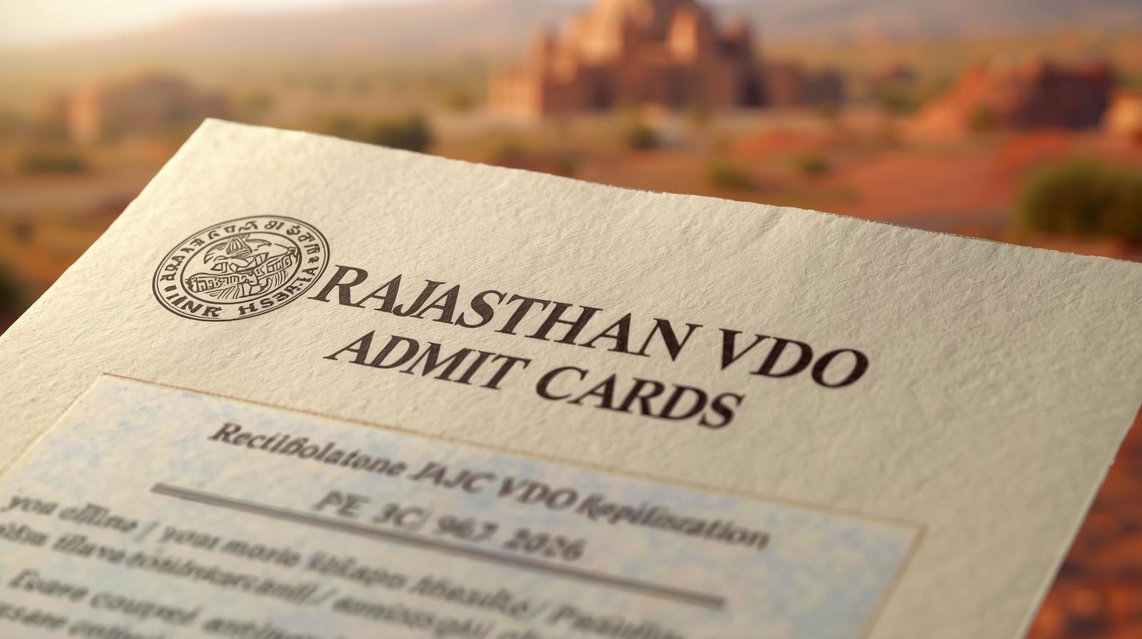 Rajasthan VDO exam 2025: RSSB releases admit cards, here’s how to download